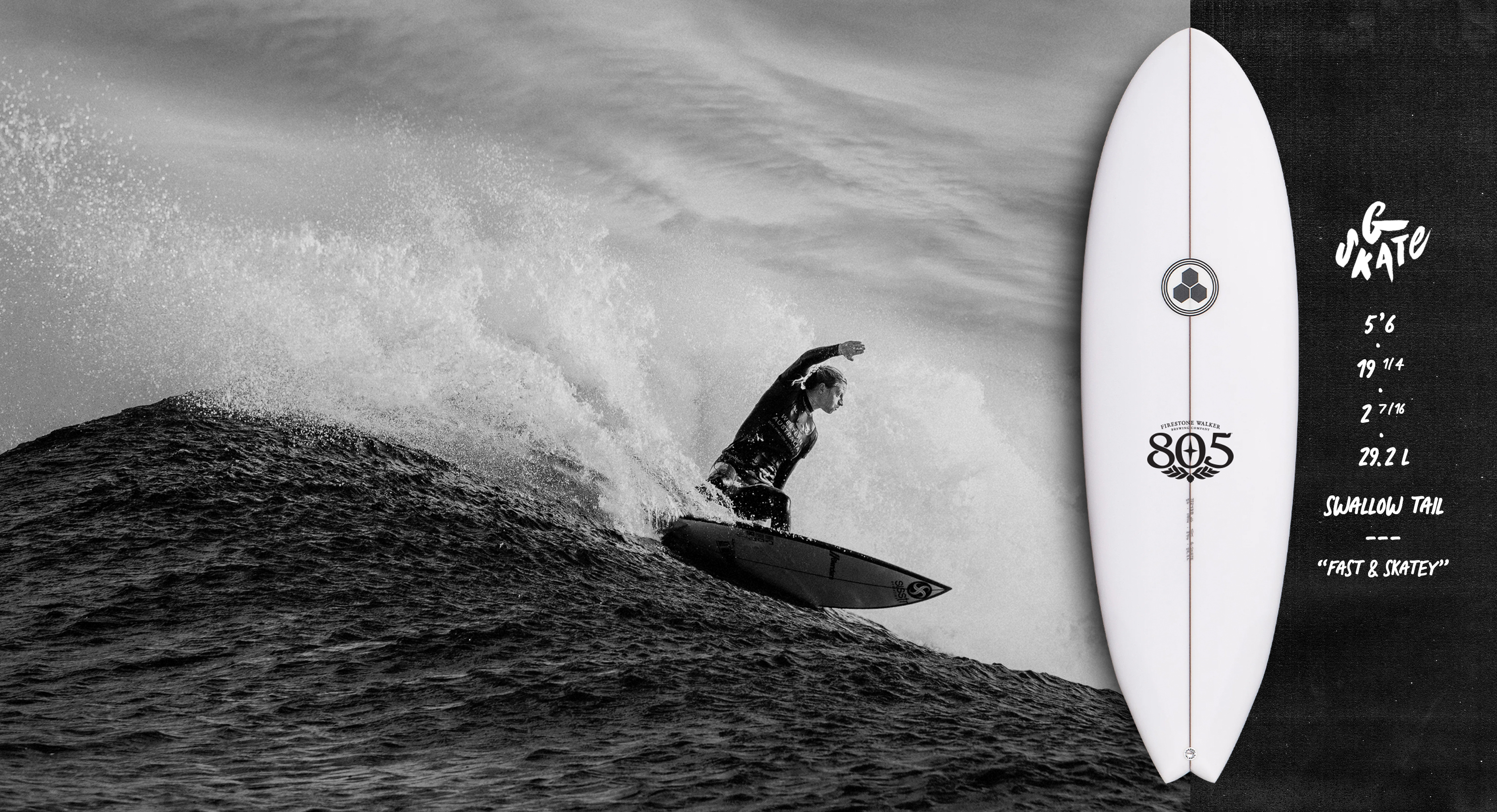 WIN A CHANNEL ISLANDS G SKATE SURFBOARD - 805 Beer